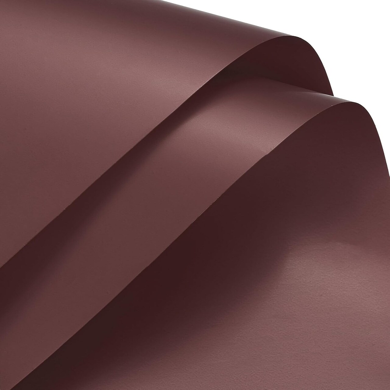 Pearlescent Film Flower Wrapping Paper 22.8x22.8 Inch Waterproof for DIY Crafts, Gift/Gift Box Packaging Chocolate Color Pack of 20